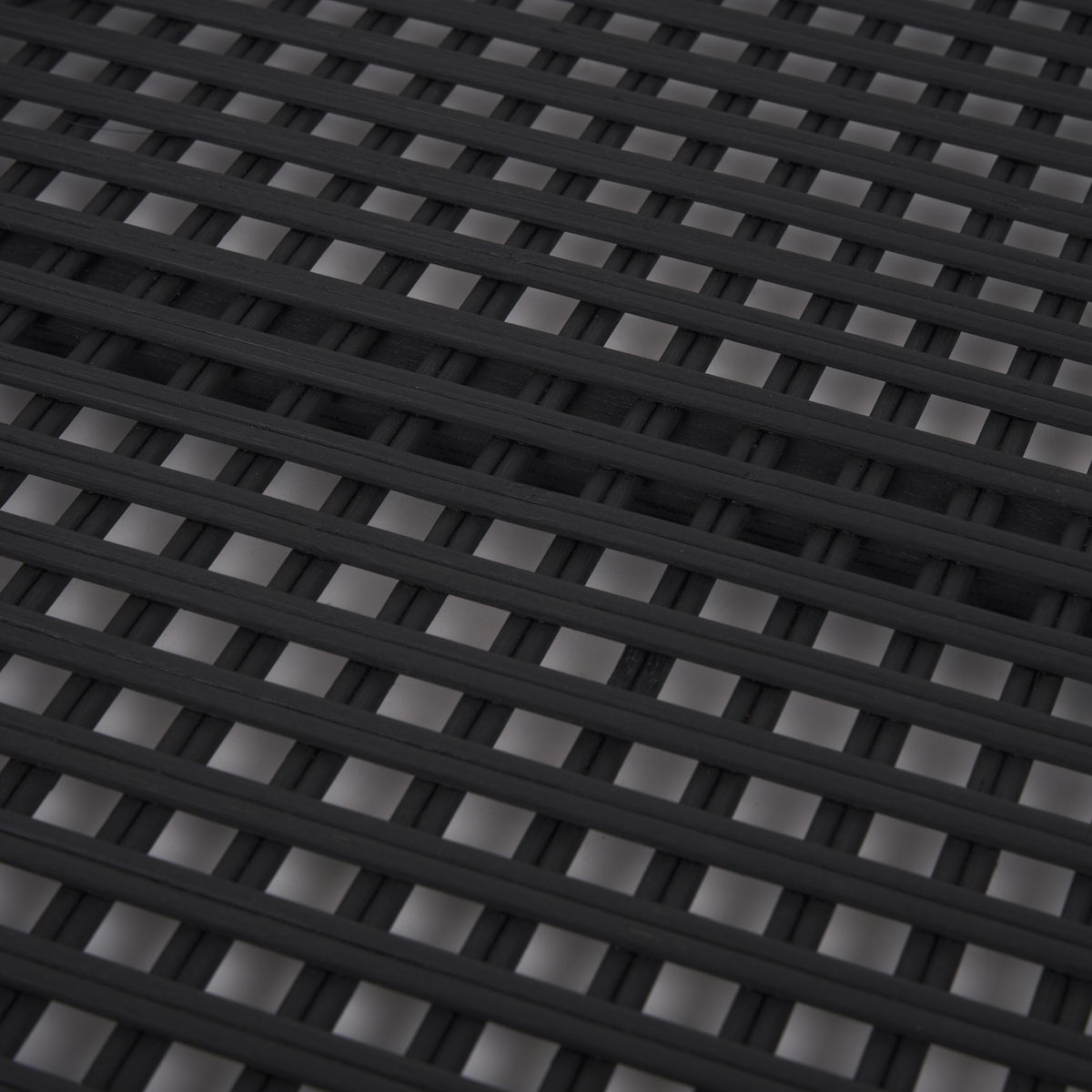 Thea Matte Black Wicker Trays (Set of 2), Decorative Tray by Mercana, 20.47" length x 20.47" width x 3.94" height View 7