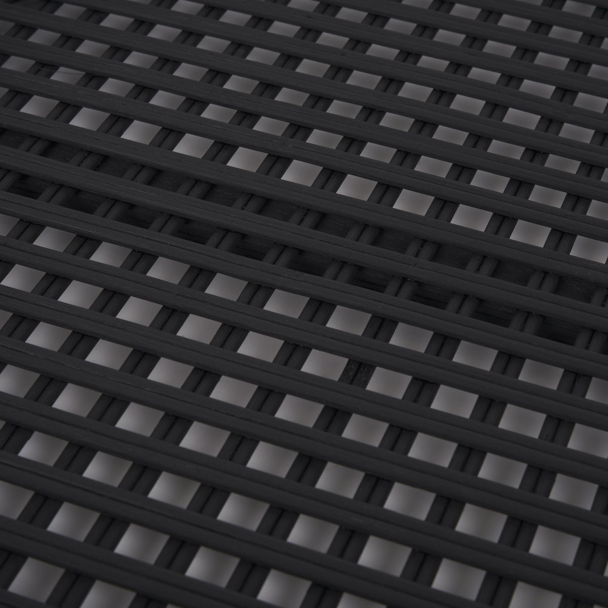 Thea Matte Black Wicker Trays (Set of 2), Decorative Tray by Mercana, 20.47" length x 20.47" width x 3.94" height View 7