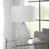 Loop White Glaze Table Lamp, by Uttermost, 1'4" width x 2'1" height x 1'4" depth thumbnail 4
