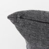 Sibyl 13x21 Black Fabric Striped and White Fringed Pillow Cover, Decorative Pillow by Mercana, 13" length x 21" width x 0.2" height thumbnail 12