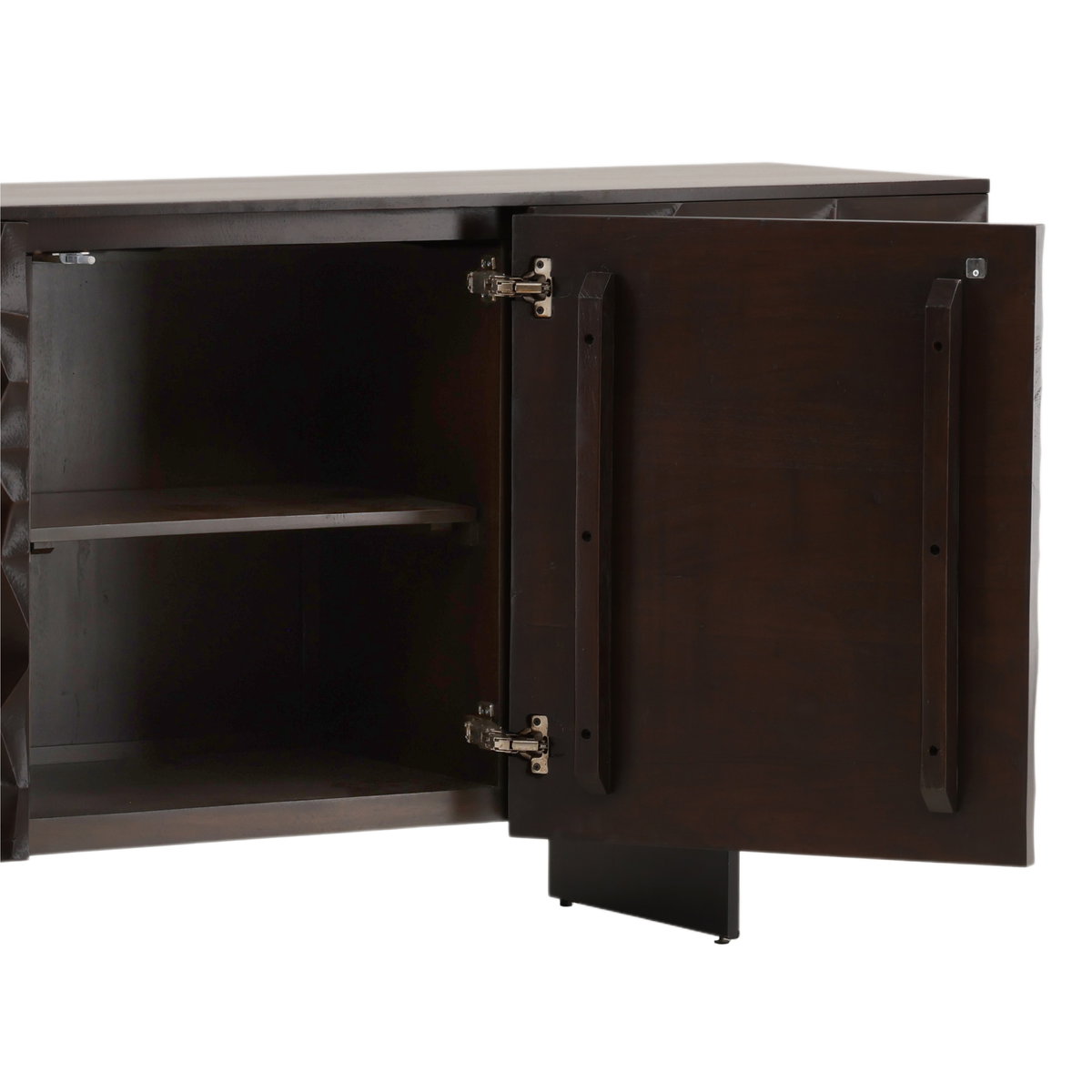 Tavian Sideboard Brown, Sideboards & Buffet by Dovetail, 68.5" width x 32.5" height x 18.25" depth View 8