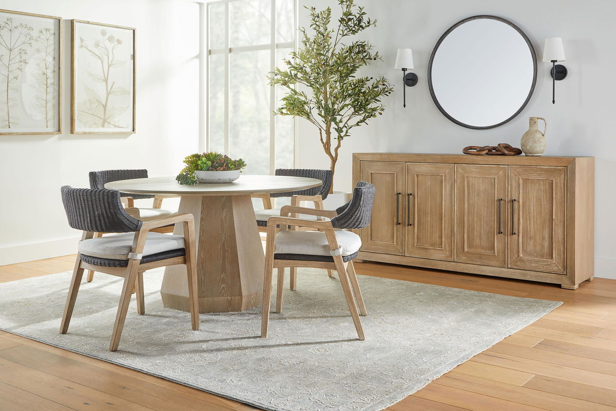 Coulter 54' Round Dining Table, by Essentials for Living, 54" width x 30" height x 54" depth View 7