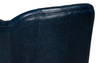 Coolidge Leather Swivel Chair  Blue, by Sarreid, 2'4" length x 2'6" width x 2'7" height thumbnail 3