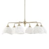 Biddeford 6 Light White Beaded Pendant, by Uttermost, 36" width x 11" height x 36" diameter thumbnail 3
