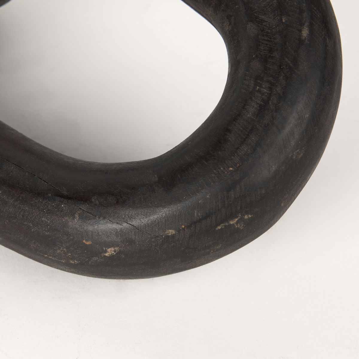 Tayla Large Black-Brown Wood Chain Link, Decorative Object by Mercana, 9.5" length x 2" width x 21" height View 8