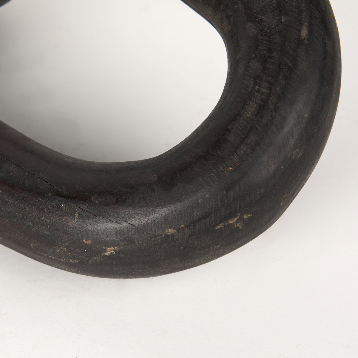Tayla Large Black-Brown Wood Chain Link, Decorative Object by Mercana, 9.5" length x 2" width x 21" height View 8