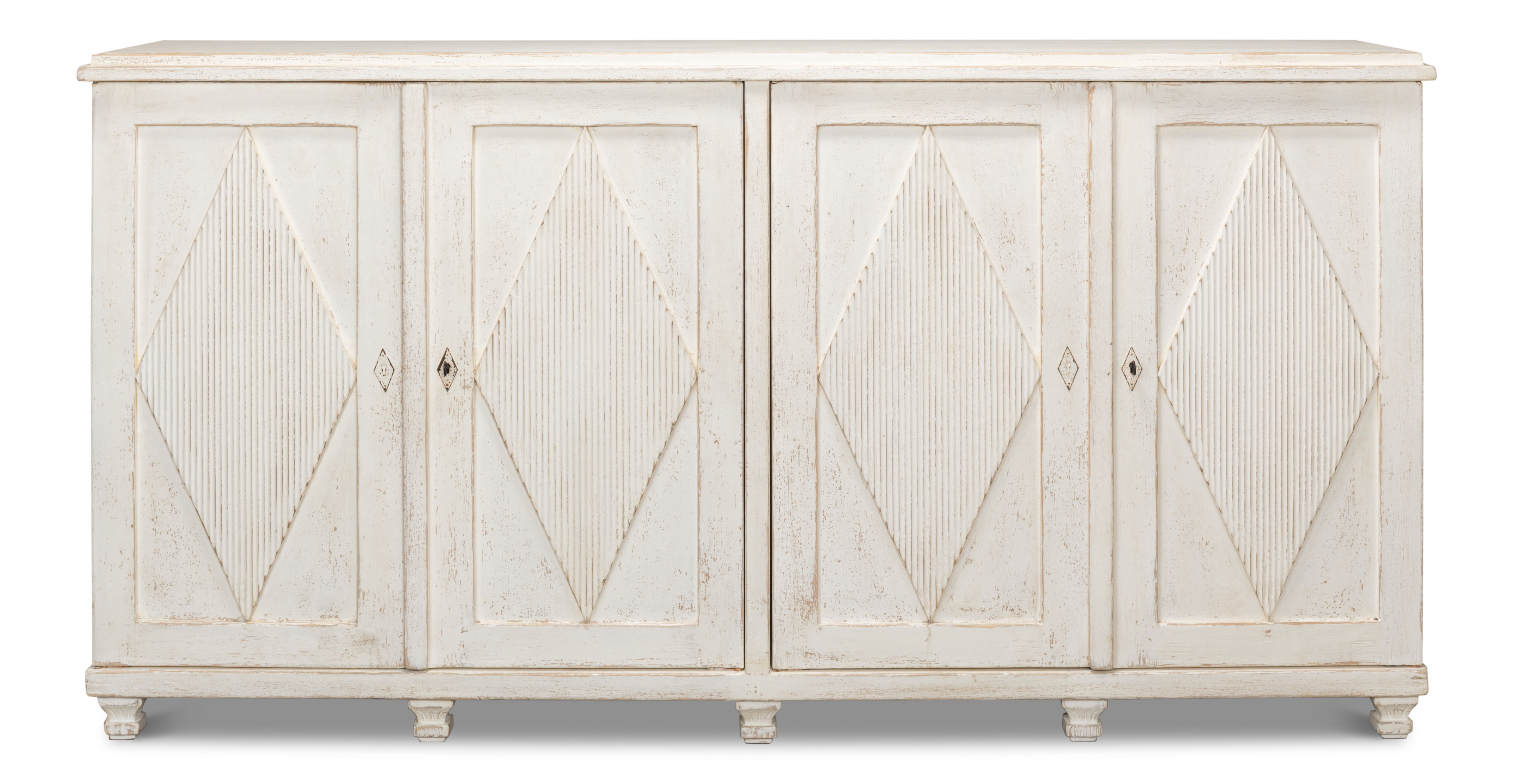Beecher Sideboard W/4 Doors  Whitewash large image 