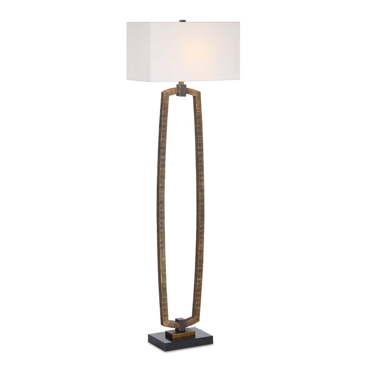 Relic Gold Floor Lamp, by Uttermost, 1'7" width x 5'3.5" height x 11" depth View 1