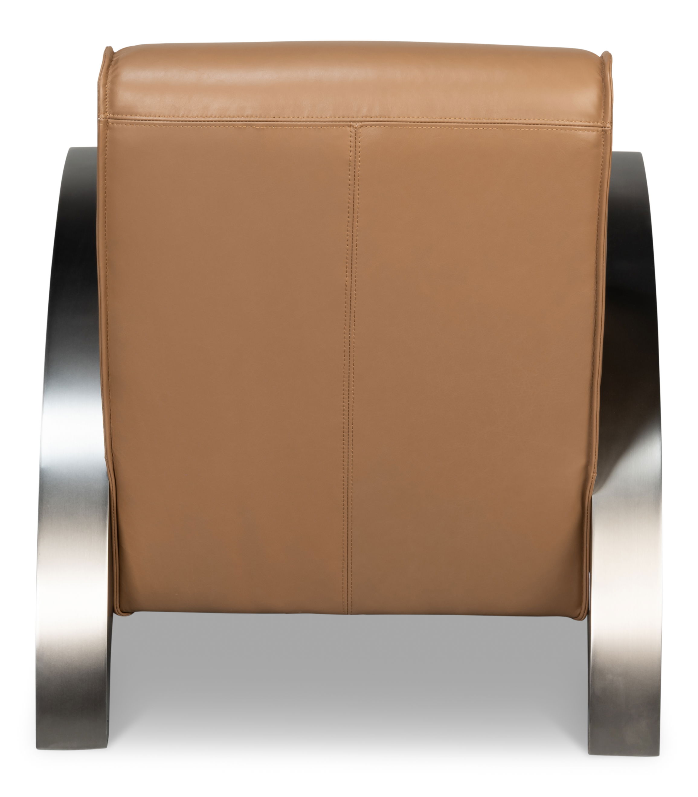 Carlisle Armchair, Caramel Brown Leather, Seating by Sarreid, 29" length x 37" width x 30" height View 10