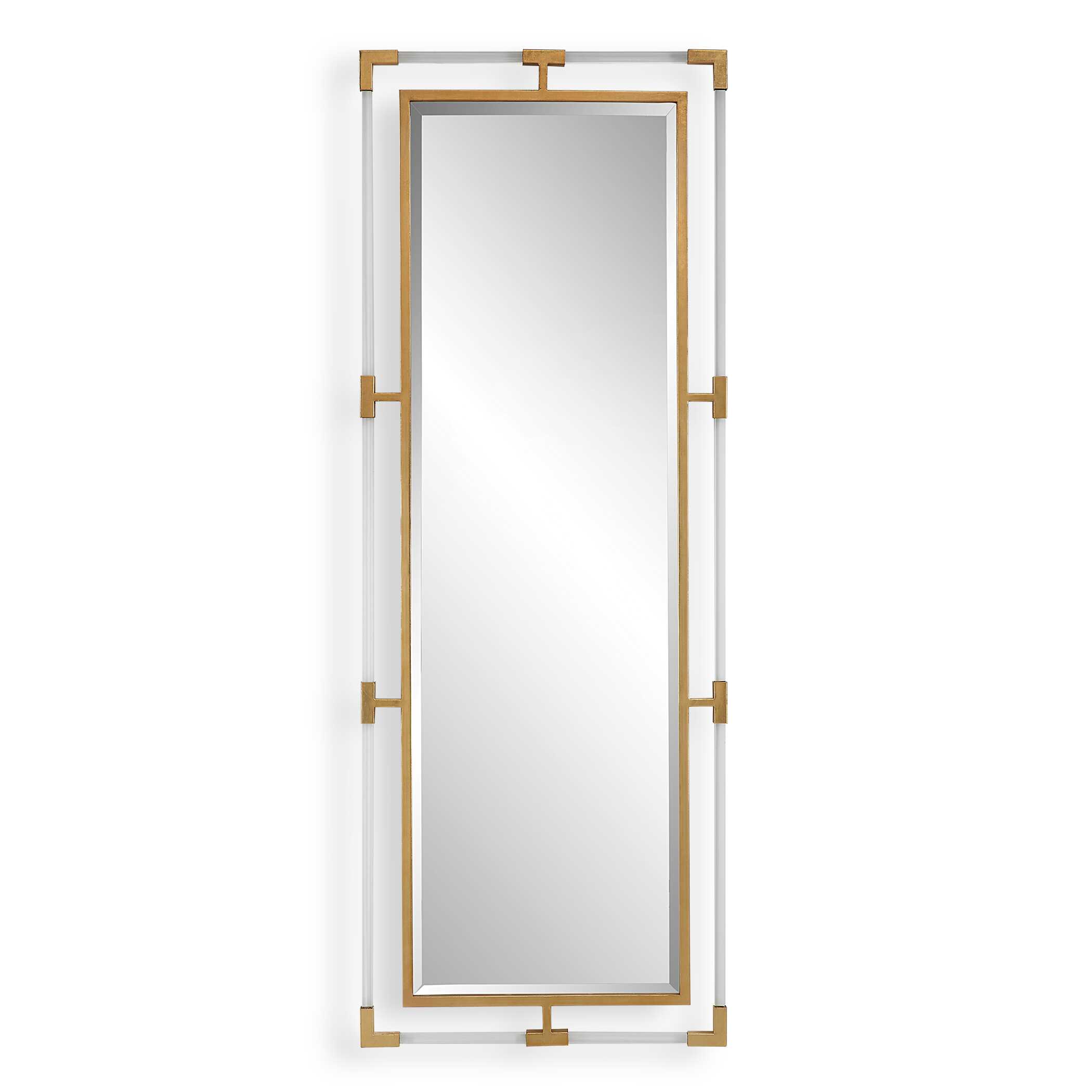 Balkan Gold Tall Mirror, by Uttermost, 27.5" width x 75" height x 1.12" depth View 1