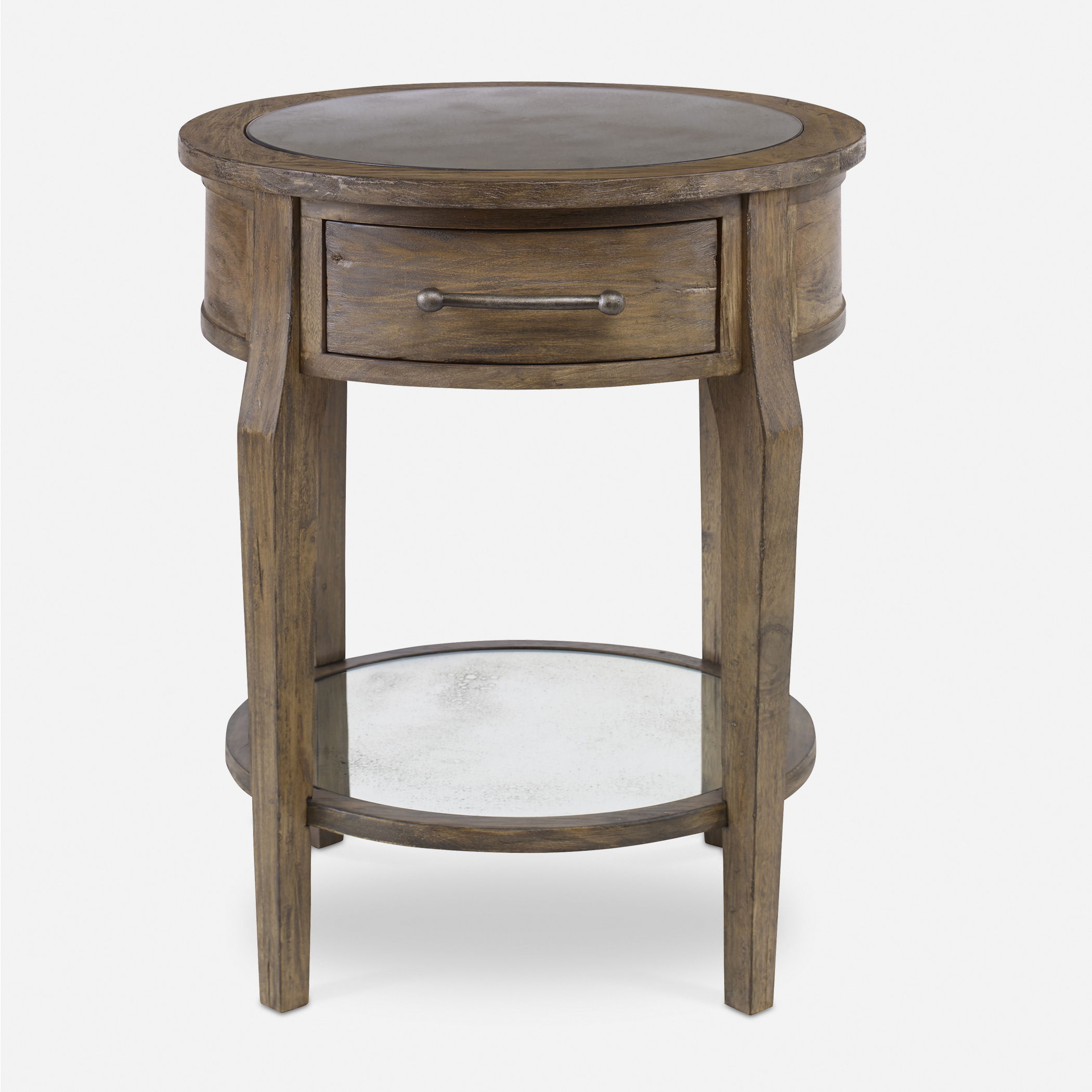Raelynn Wood Lamp Table, Furniture by Uttermost, 24.5" width x 28.5" height x 24.5" depth View 1