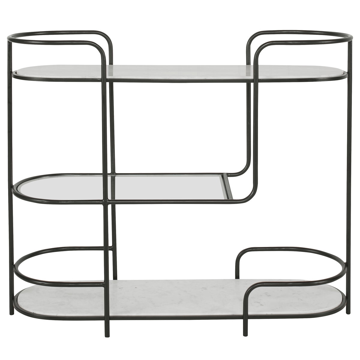 Trolley Bar Console, Console Table by Uttermost, 44" width x 38" height x 14" depth View 1