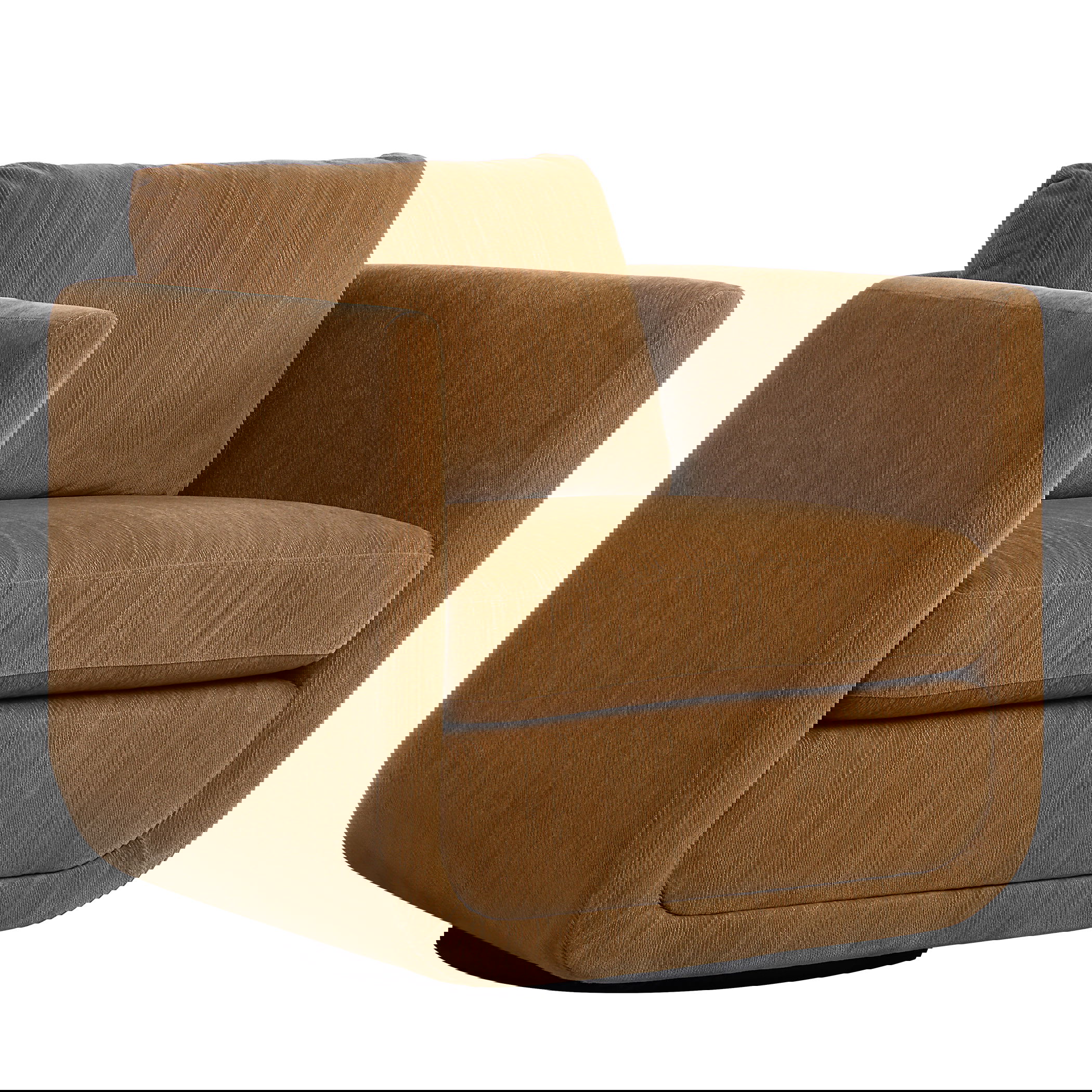 Abound Ginger Swivel Chair, Furniture by Uttermost, 29.5" width x 26.5" height x 32" depth View 10