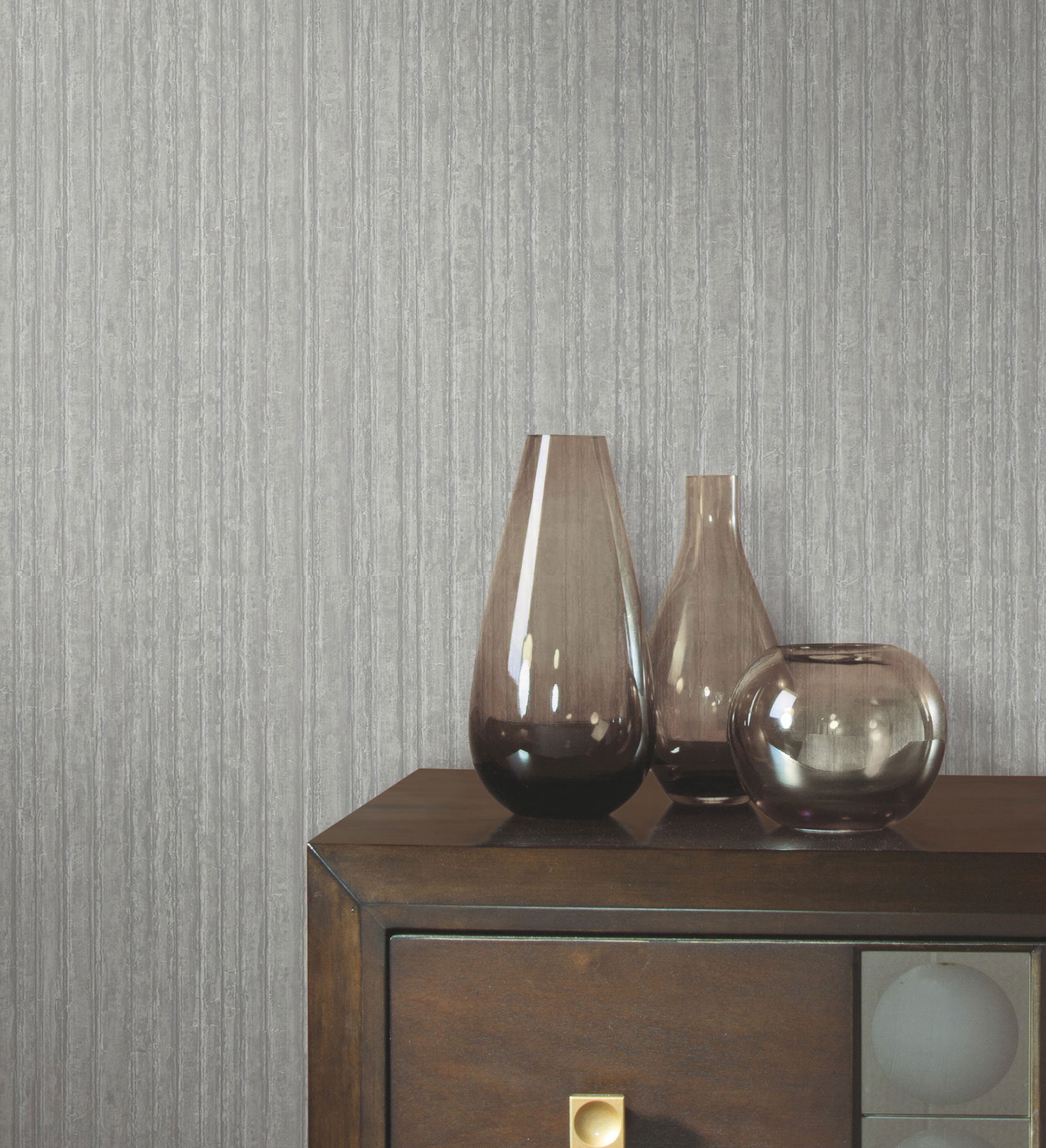 Vintage Tin Brushed Nickel Wallpaper, by York Wall, 30' length x 2'2" width x 0.02" depth View 2