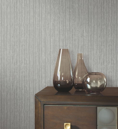 Vintage Tin Brushed Nickel Wallpaper