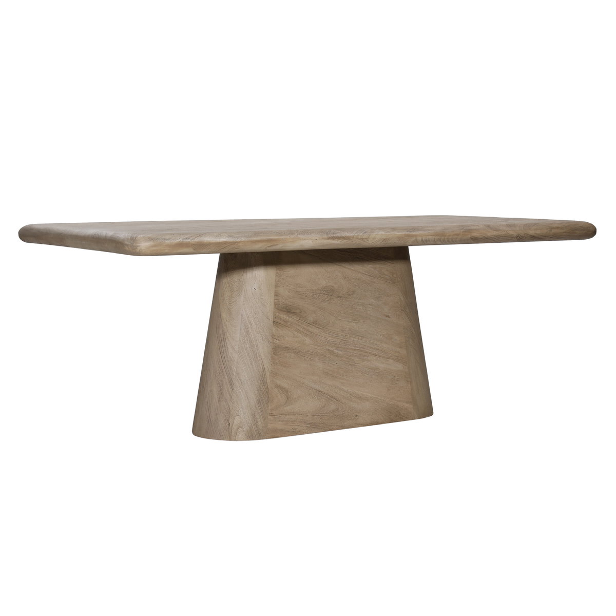 Marci Dining Table Weathered Natural 79', by Dovetail, 79" width x 30" height x 38" depth View 1