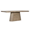 Marci Dining Table Weathered Natural 79', by Dovetail, 79" width x 30" height x 38" depth thumbnail 1