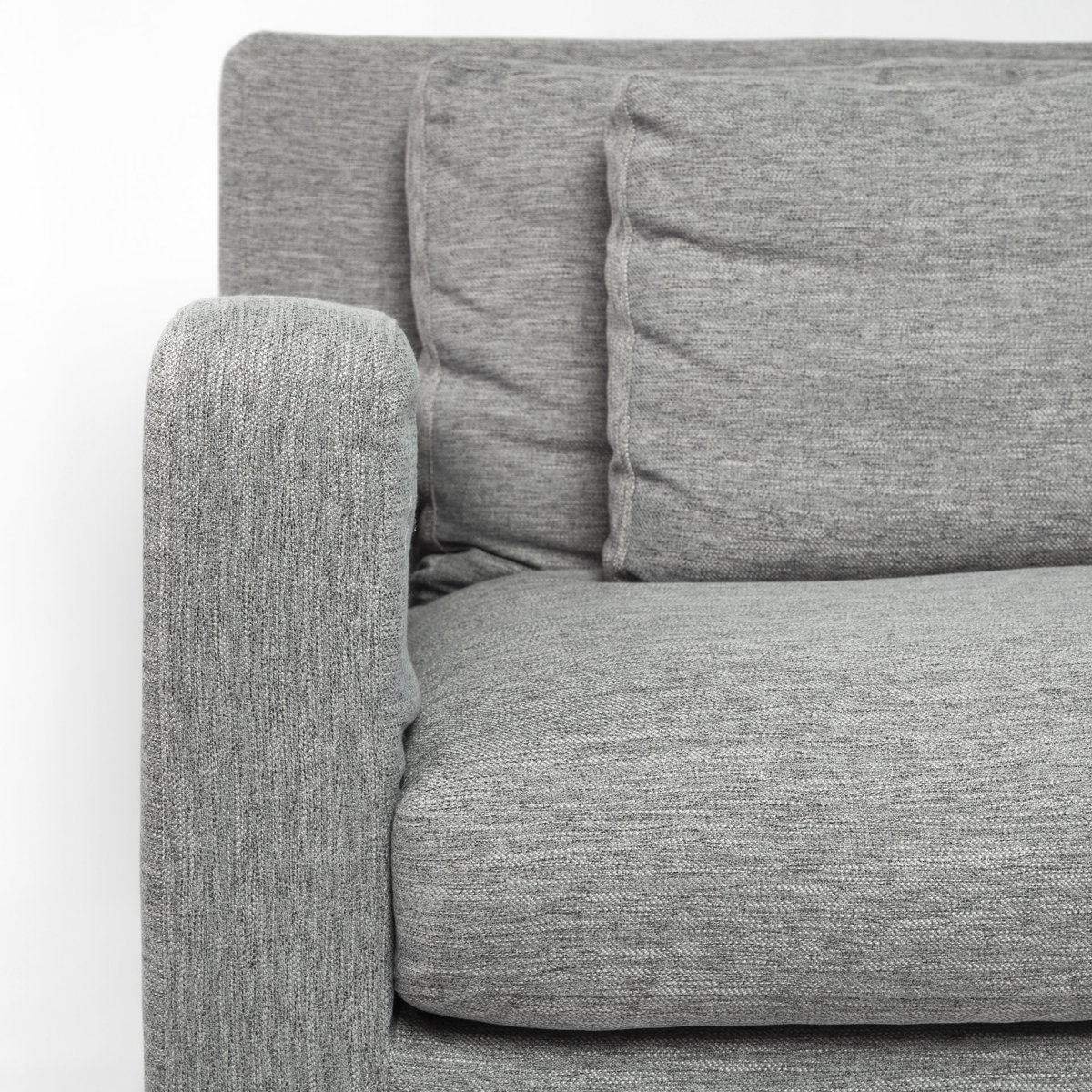 Denly III 38 X 38.25 X 34.5 Castlerock Gray Slipcover Upholstered Arm Chair, Accent Chair by Mercana, 38" length x 38.25" width x 34.5" height View 7