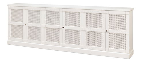 Luciana 6 Cane Dr Buffet,112",Cortina Wh