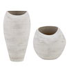 Inara Indoor-Outdoor White Vases Set/2, Decorative by Uttermost, 9.5" width x 9.5" height x 14.25" depth thumbnail 1