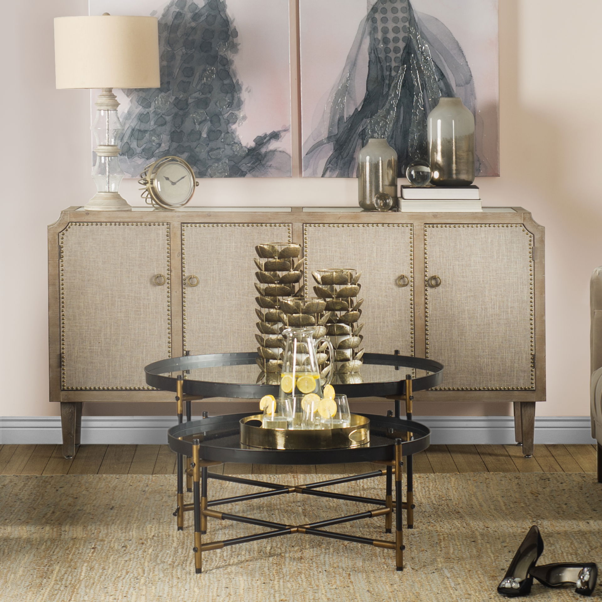 Henley I Small Bronze Metal Decorative Table Candle Holder, Candles & Candle Holder by Mercana, 6.25" length x 6.3" width x 9.65" height View 2