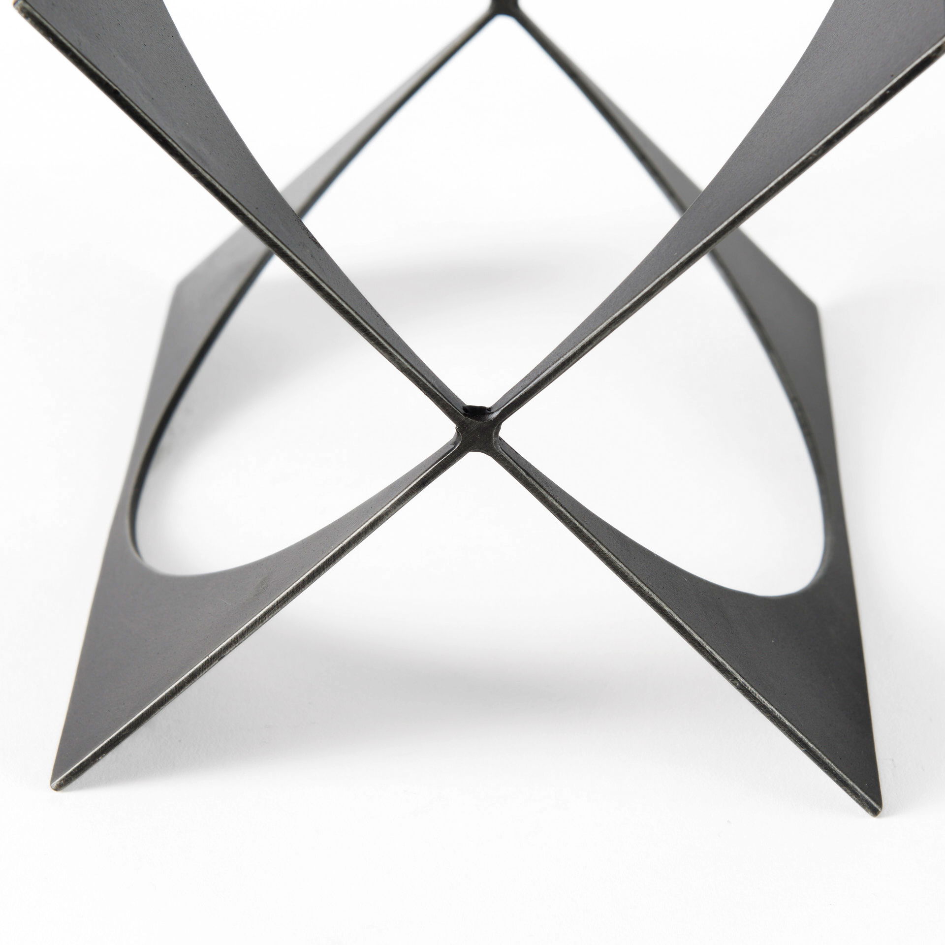 Lima Gunmetal Iron Large Decorative Object, by Mercana, 9.75" length x 9.75" width x 9.75" height View 6