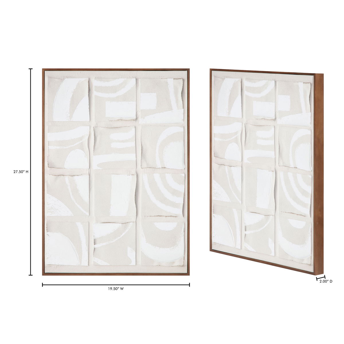 Unfold 2 Framed Print, Painting by Moe's Home, 19.5" width x 27.5" height x 2" depth View 6