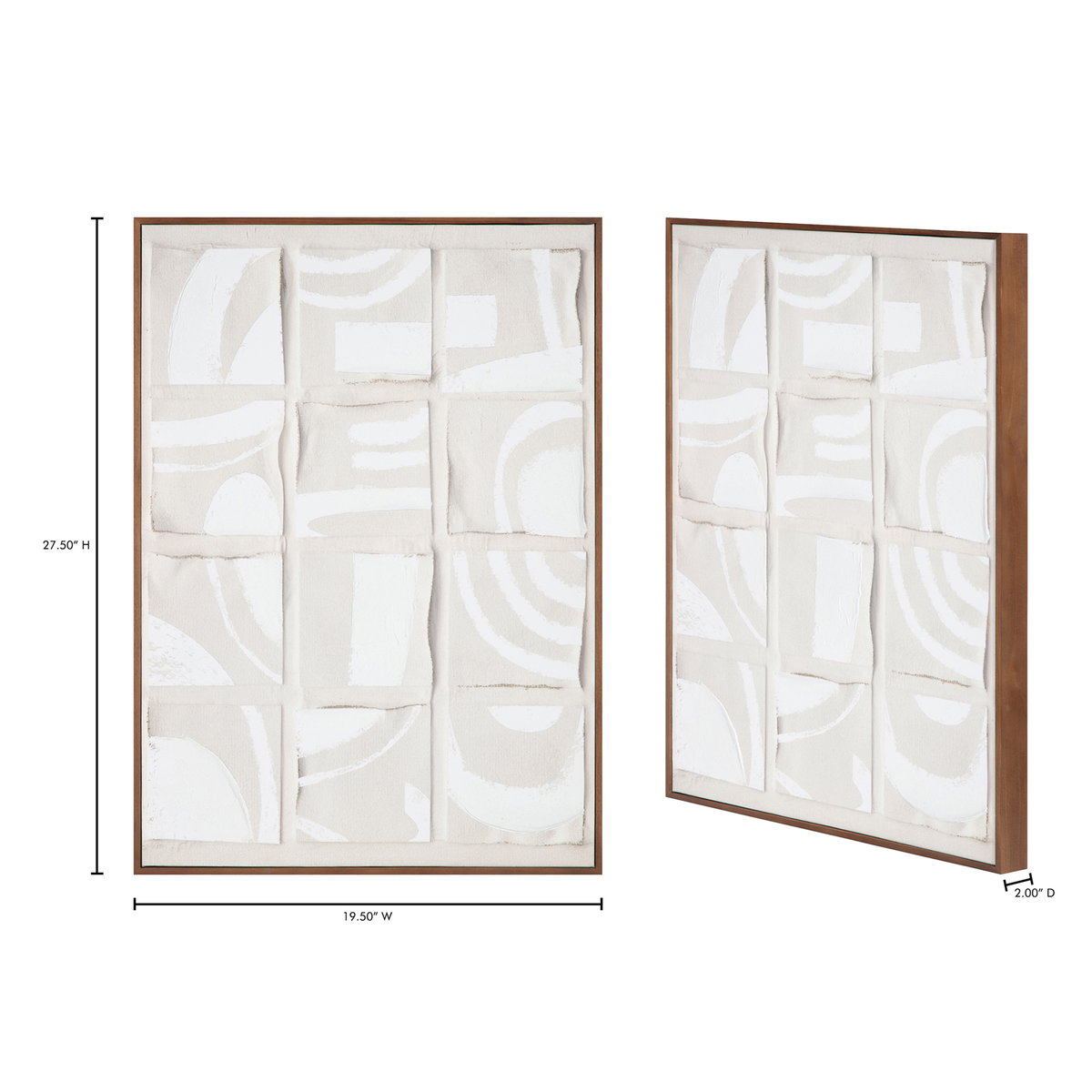 Unfold 2 Framed Print, Painting by Moe's Home, 19.5" width x 27.5" height x 2" depth View 6