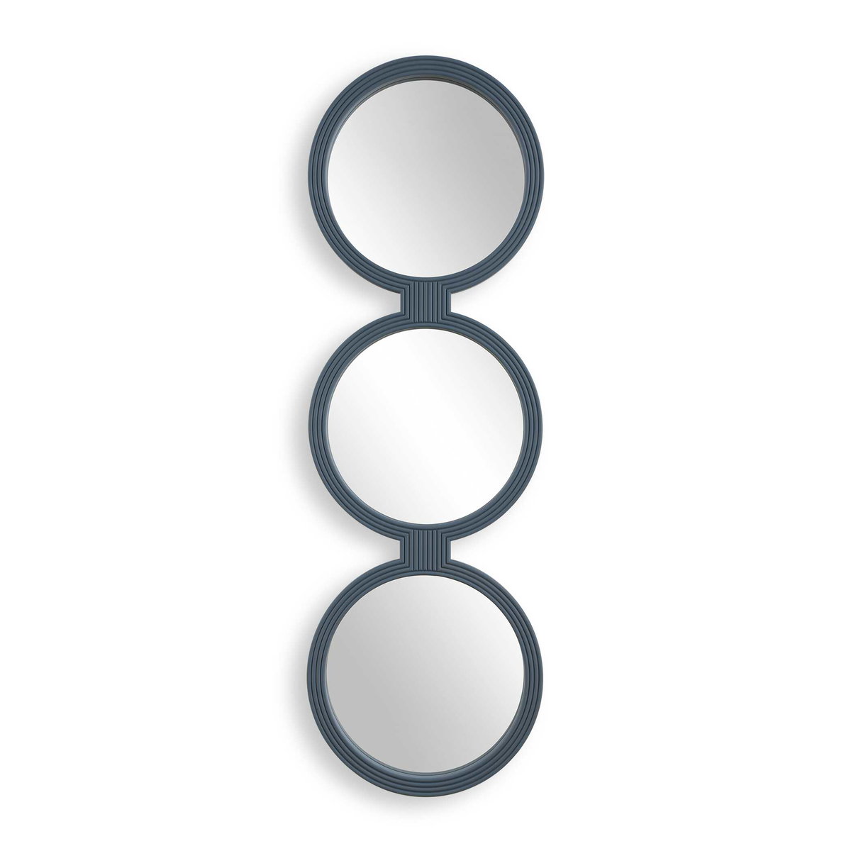 Going In Circles Blue Gray Mirror, by Uttermost, 1'6" width x 4'8" height x 1.5" depth View 1