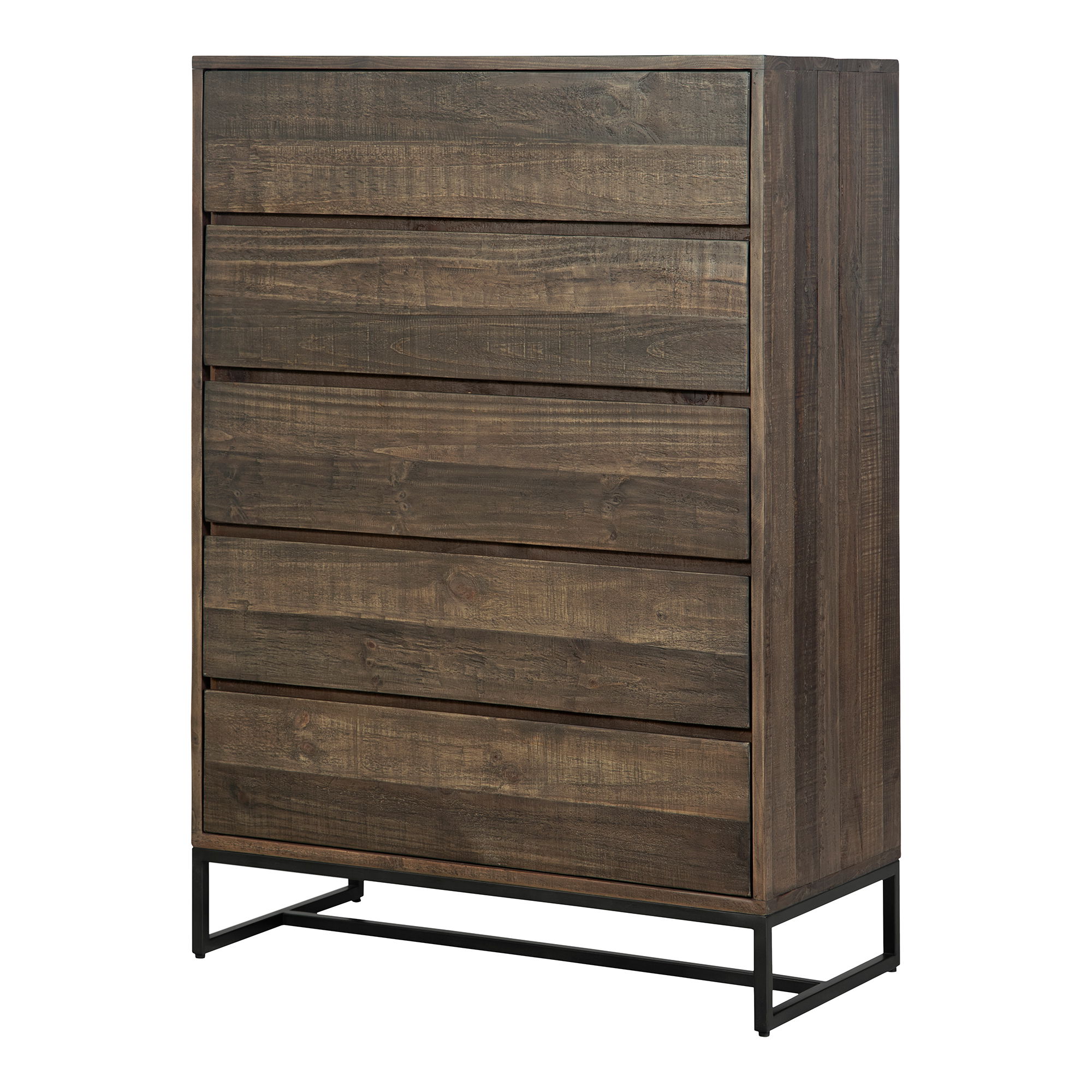 Elena 5 Drawer Chest Brown large image 