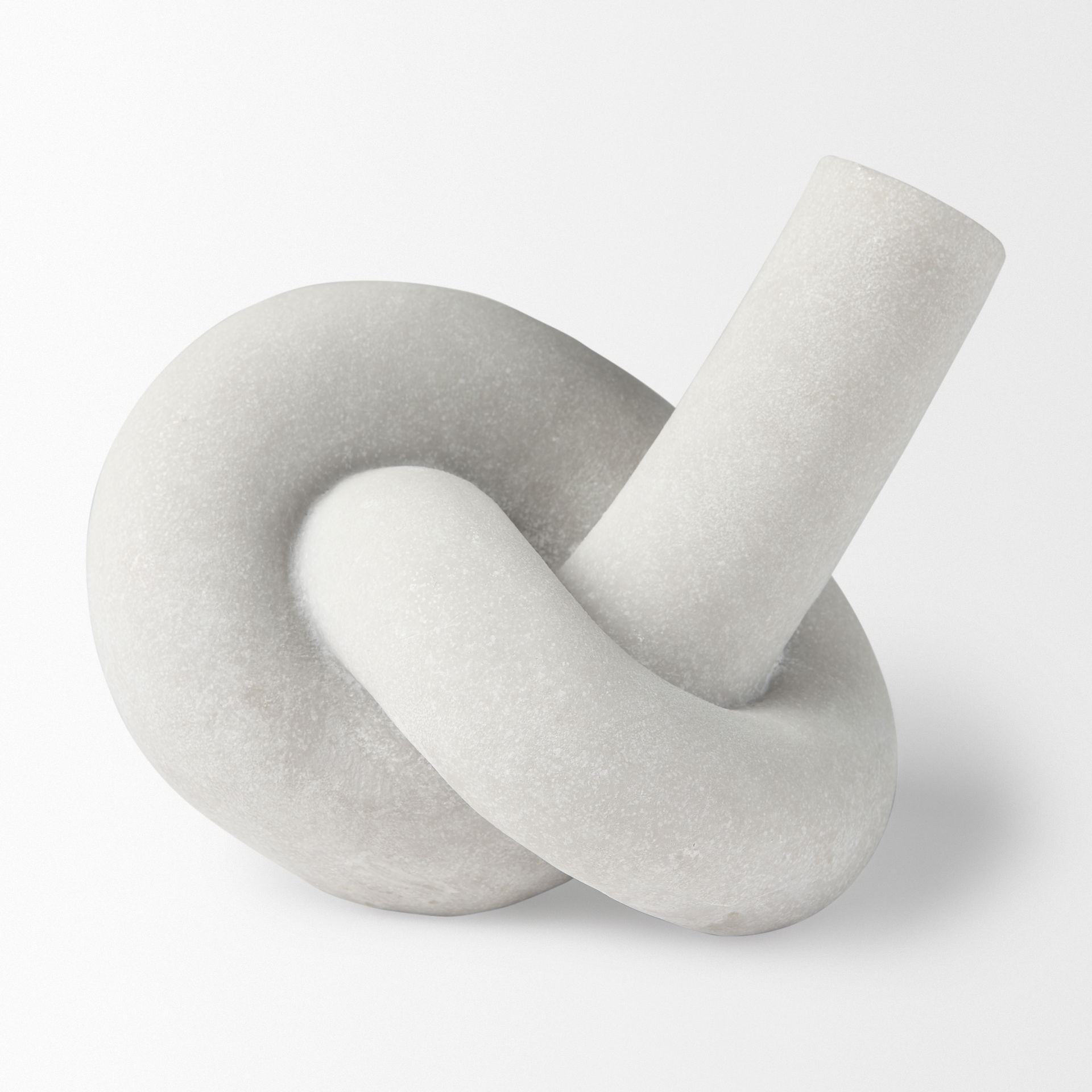 Otto  Granite Resin Large Knot Sculpture Decorative Object, by Mercana, 12.01" length x 10.47" width x 7.48" height View 7