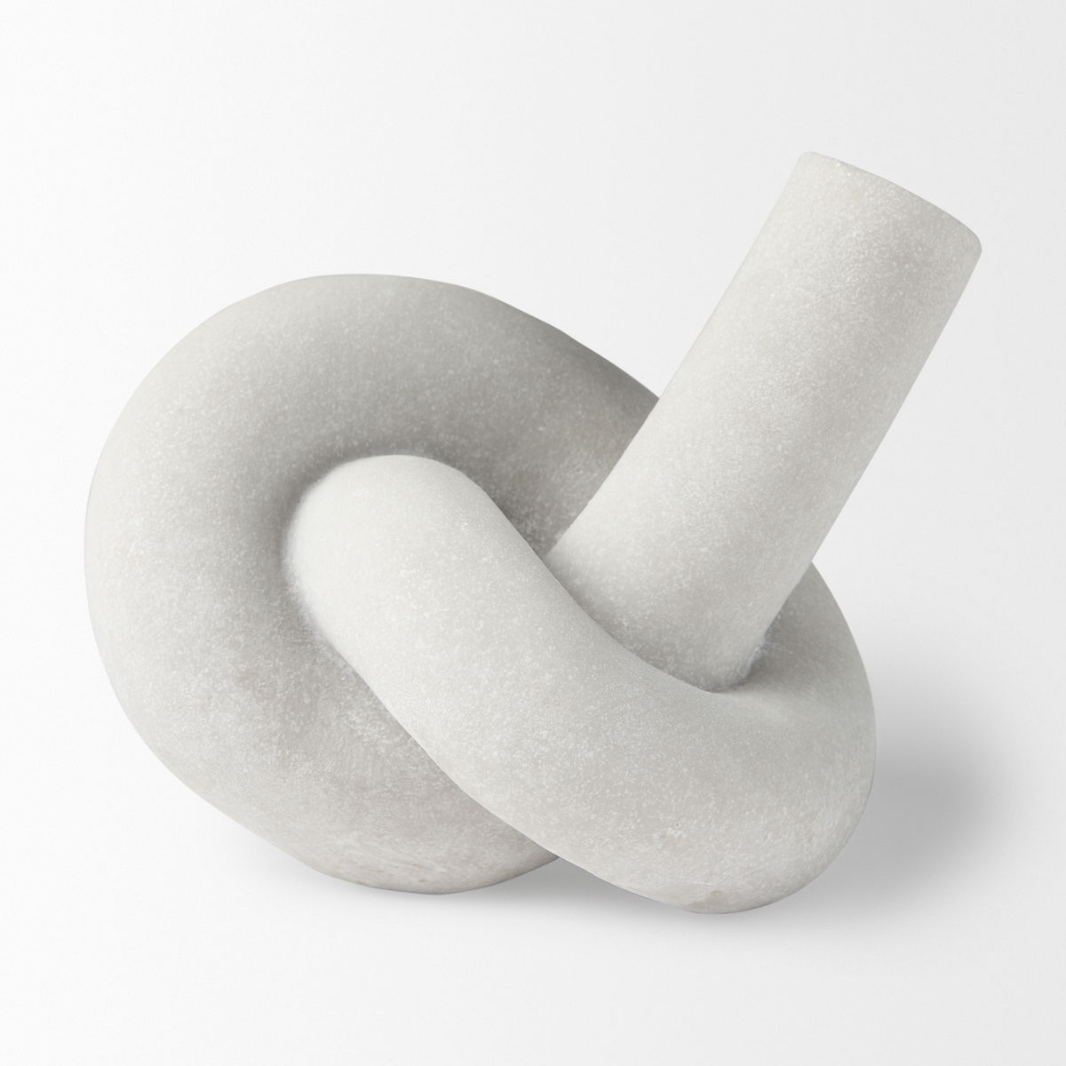Otto  Granite Resin Large Knot Sculpture Decorative Object, by Mercana, 12.01" length x 10.47" width x 7.48" height View 7