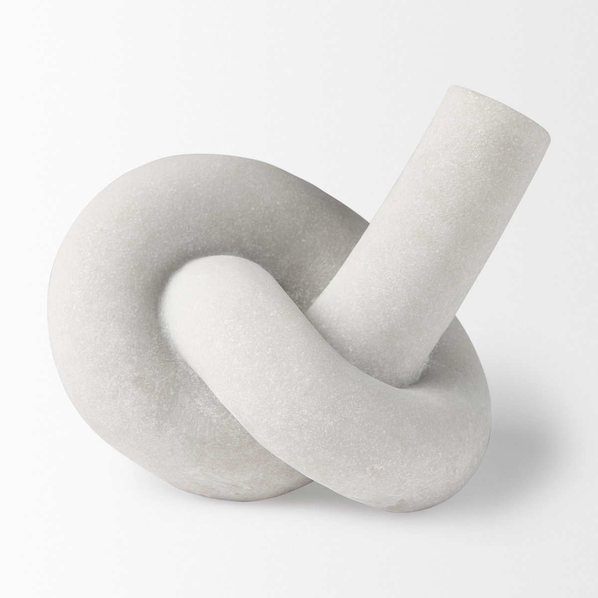Otto  Granite Resin Large Knot Sculpture Decorative Object, by Mercana, 12.01" length x 10.47" width x 7.48" height View 7