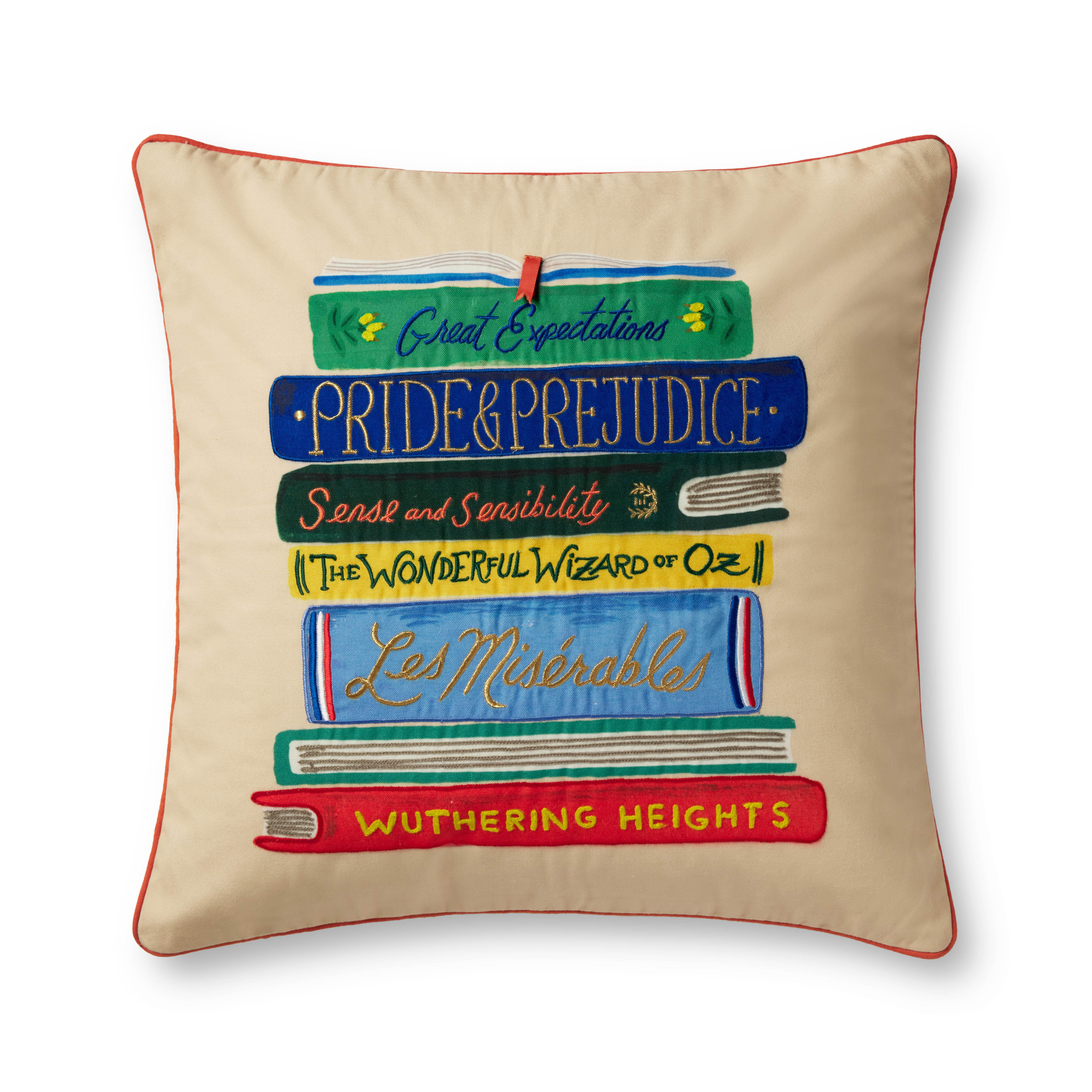 Rifle Paper Co. x Loloi Pillows Pillow, Decorative Pillow, 22" length x 22" width