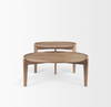 Cleaver (Set of 2) 40' & 31' Round Brown Solid Wood Nesting Coffee Tables, by Mercana, 39.5" length x 39.5" width x 16" height thumbnail 7