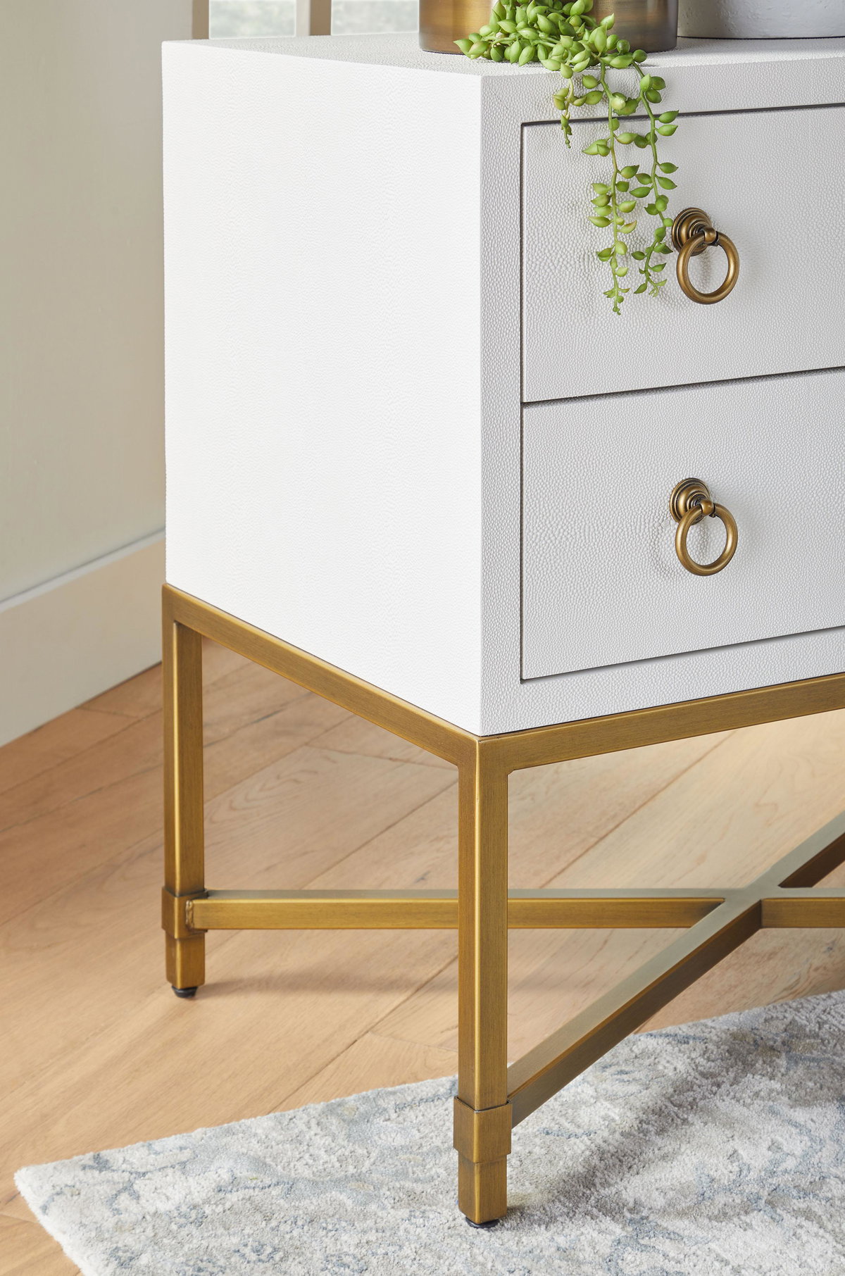 Strand Shagreen 2-Drawer Nightstand, by Essentials for Living, 32" width x 30" height x 19" depth View 10