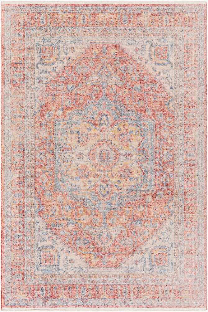 Subtle Machine Woven Rug, by Surya, 1'3.75" length x 1'3.75" width