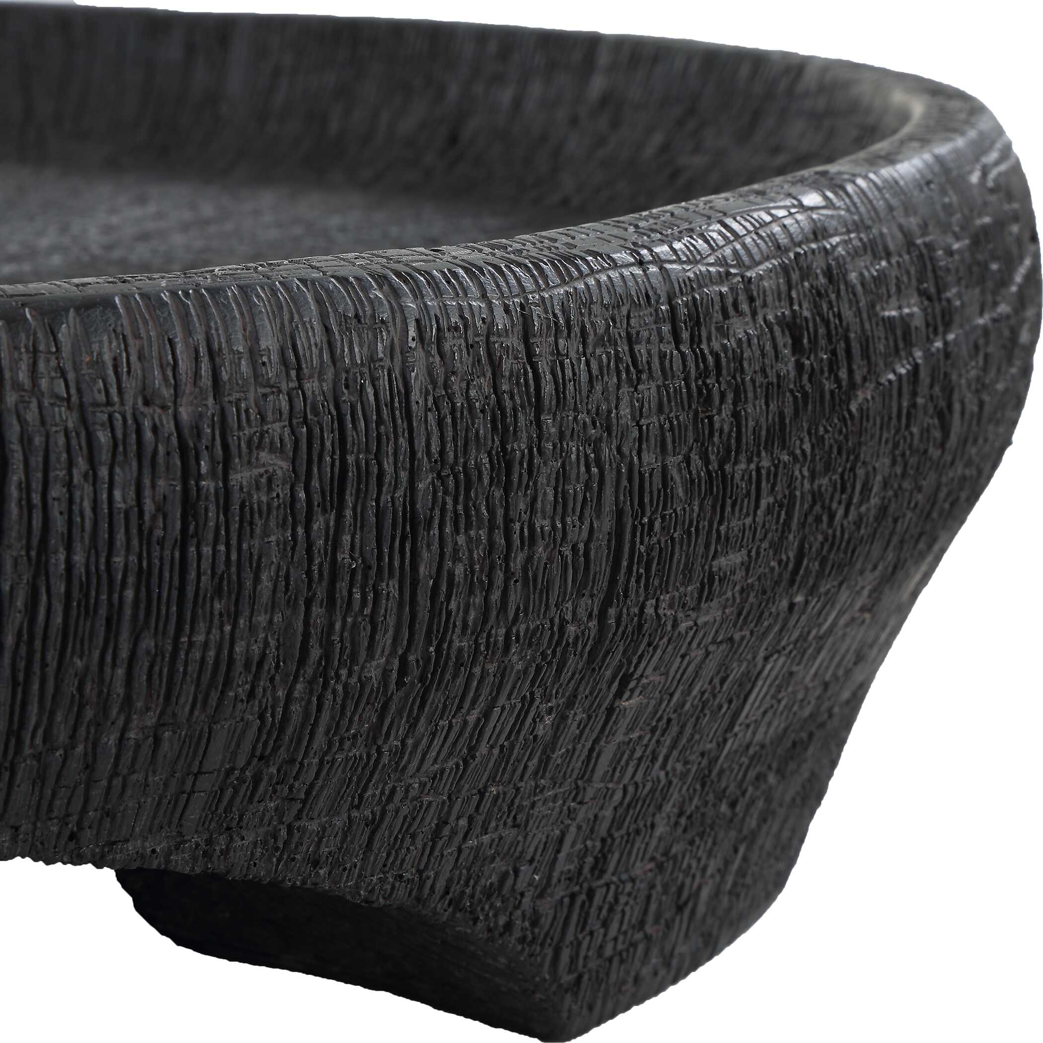 Resonance Indoor-Outdoor Resin Bowl, Decorative by Uttermost, 25" width x 5.5" height x 25" depth View 7