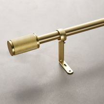 Online Designer Living Room Amp Brass Curtain Rod Set 48"-88"x1"dia.