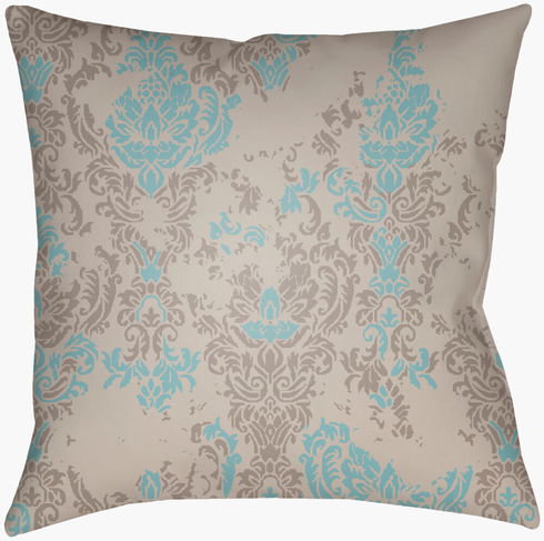 Moody Damask Accent Pillow