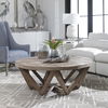 Kendry Reclaimed Wood Coffee Table, Furniture by Uttermost, 48" width x 17.5" height x 48" depth thumbnail 2