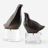 Nesting Bird Gray Sculptures Set/2, Figurines & Statue by Uttermost, 7.5" width x 9.5" height x 3.5" depth thumbnail 1