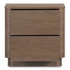 Round Off Tall Nightstand Walnut Brown, by Moe's Home, 20" width x 20" height x 15" depth thumbnail 4