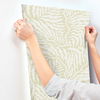 Fern Fronds Light Green & White Wallpaper thumbnail 7