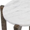 Vivi Marble Drink Table, Side & End Table by Uttermost, 12" width x 22" height x 12" depth thumbnail 7