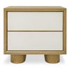 Marcelle Nightstand White, by Moe's Home, 24" width x 21.63" height x 15" depth thumbnail 1
