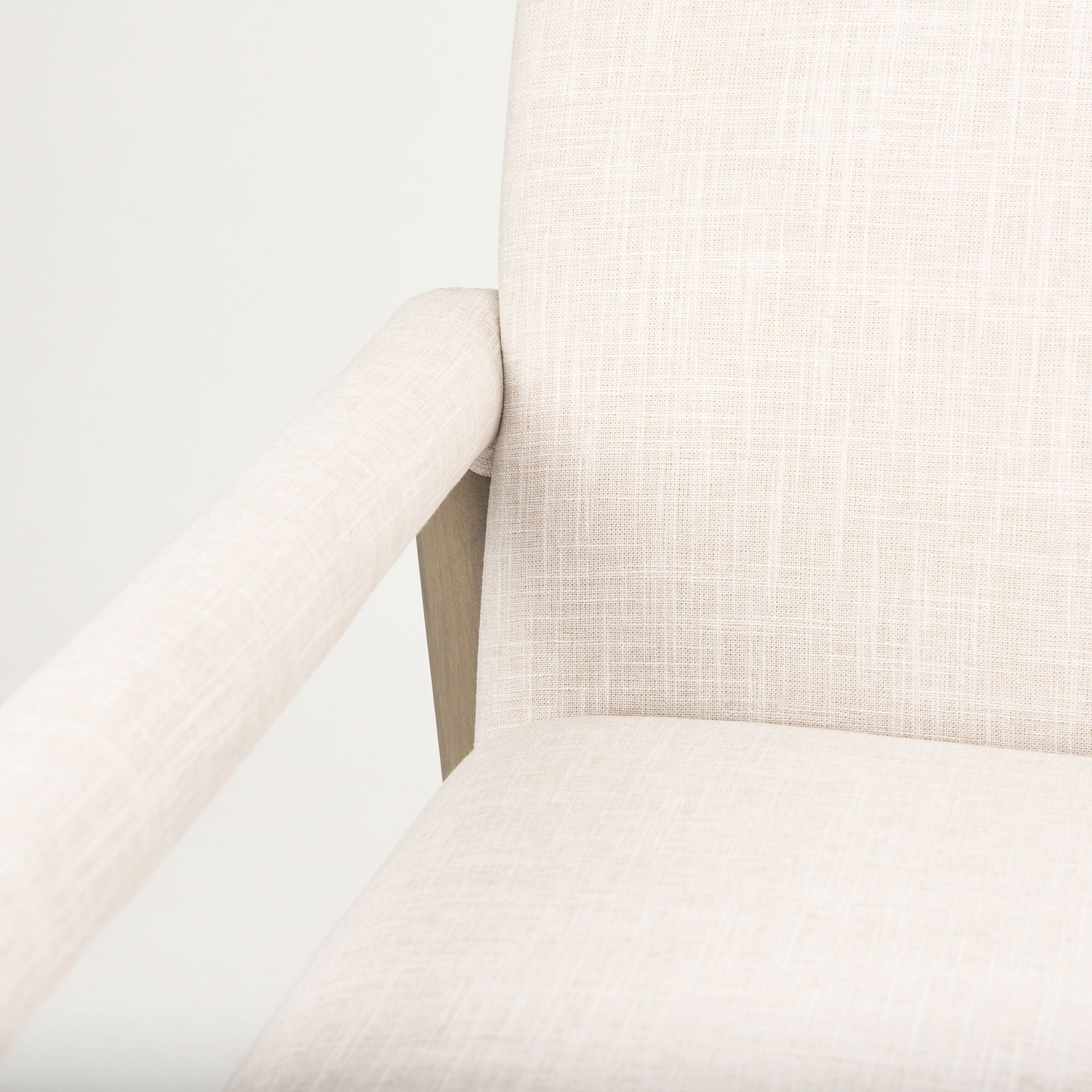 Palisades Cream Upholstery with Solid Wood Accent Chair large image 