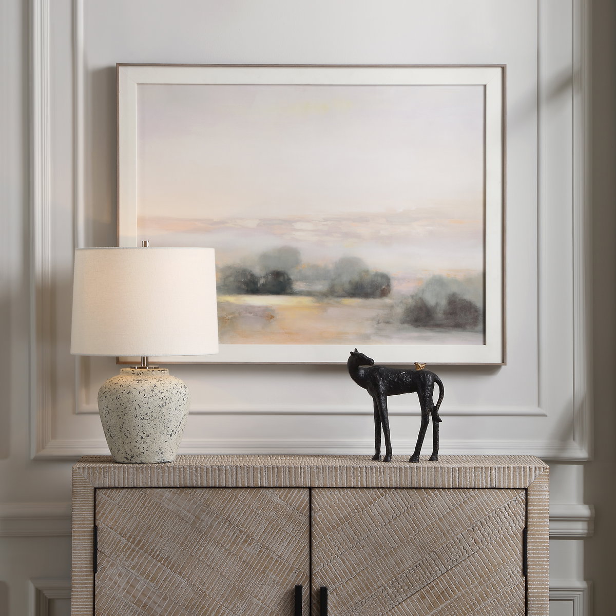 Atmospheric Neutral Landscape Print, by Uttermost, 2'11" width x 2'3" height x 1.5" depth View 2