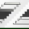Samson  Side Table Matte Black Metal and Glass thumbnail 3
