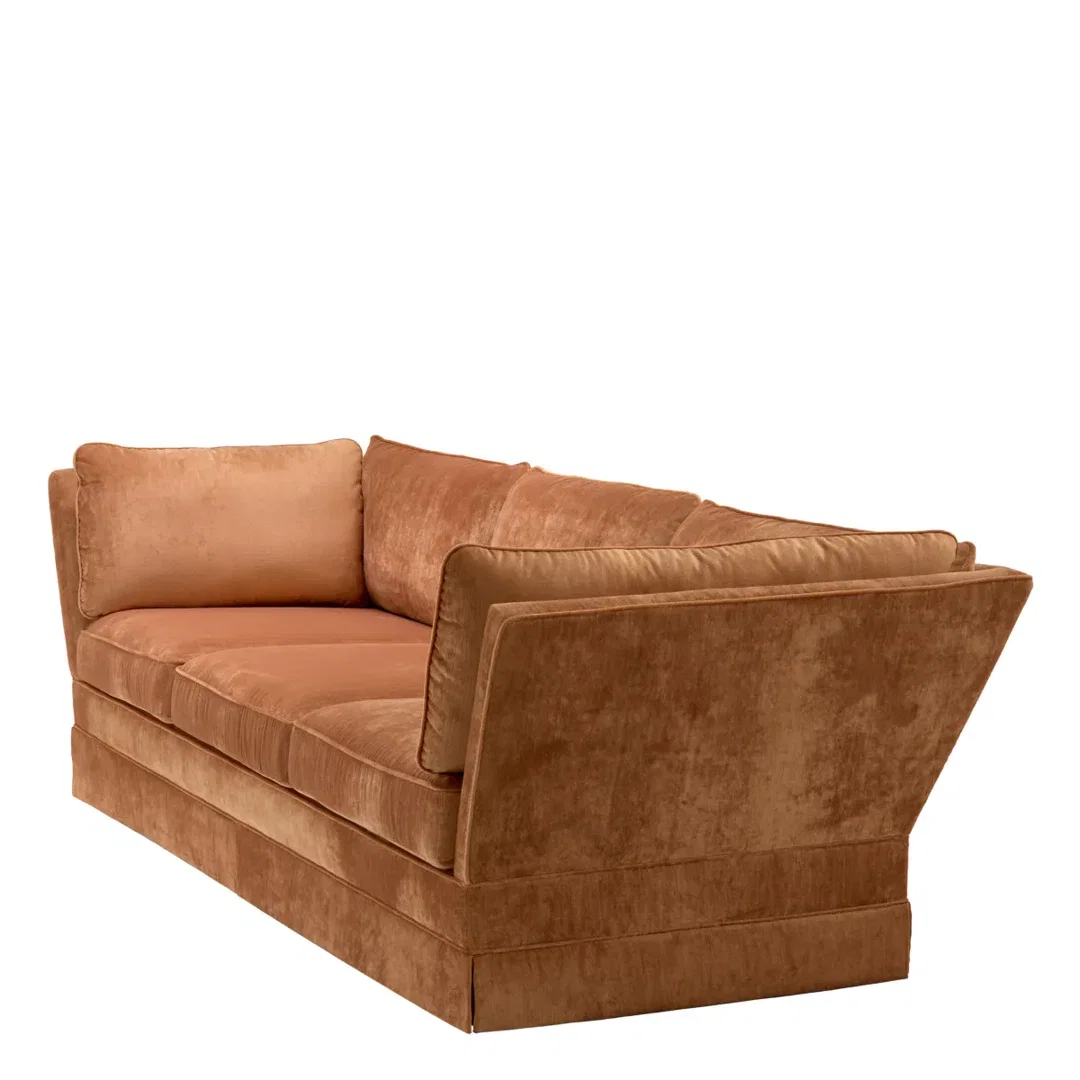 Met X Eichholtz Velvet Sofa, Sofas & Sectional by Eichholtz USA, 101.57" width x 28.35" height x 38.58" depth View 8